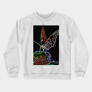 Glowing Butterfly Crewneck Sweatshirt